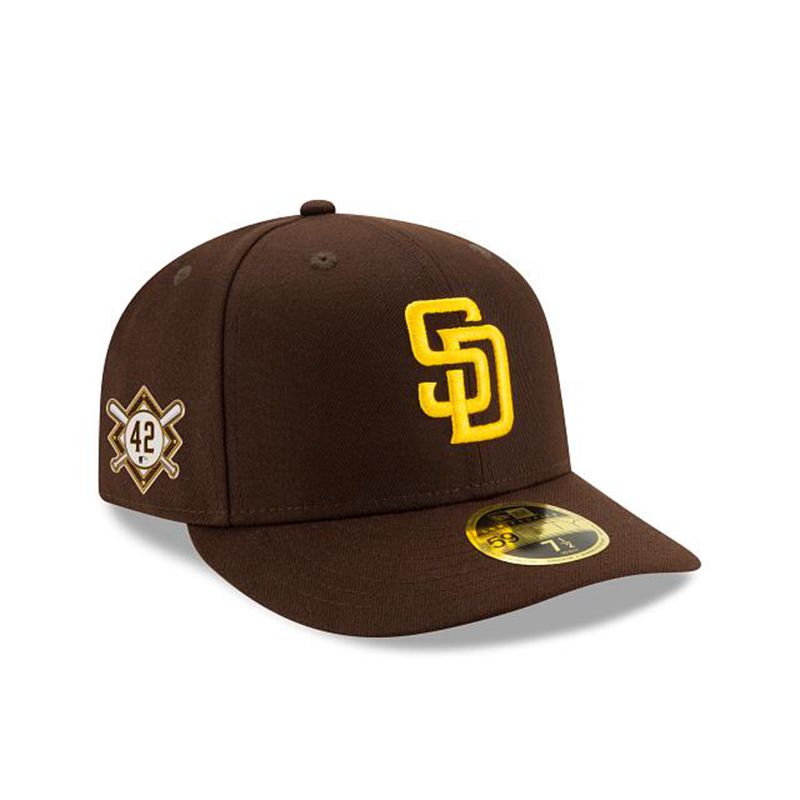 MLB San Diego Padres Jackie Robinson Day Low Profile 59Fifty Fitted (UNW7522) - Brown New Era Caps